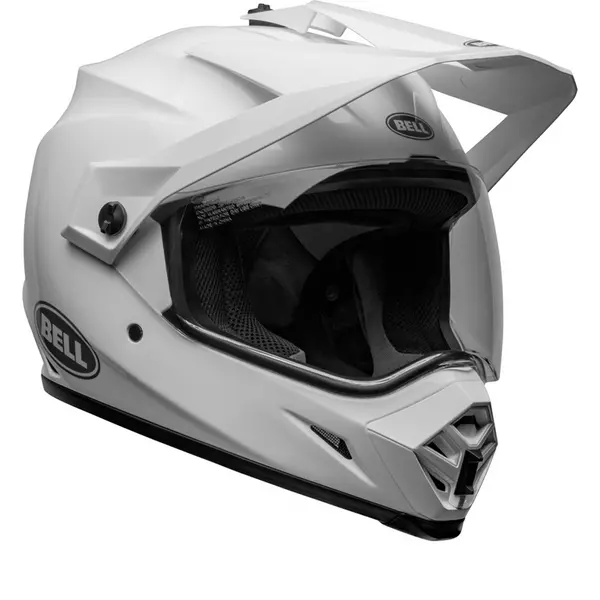Image of Bell MX-9 Adventure MIPS Solid White Adventure Helmet Size 2XL