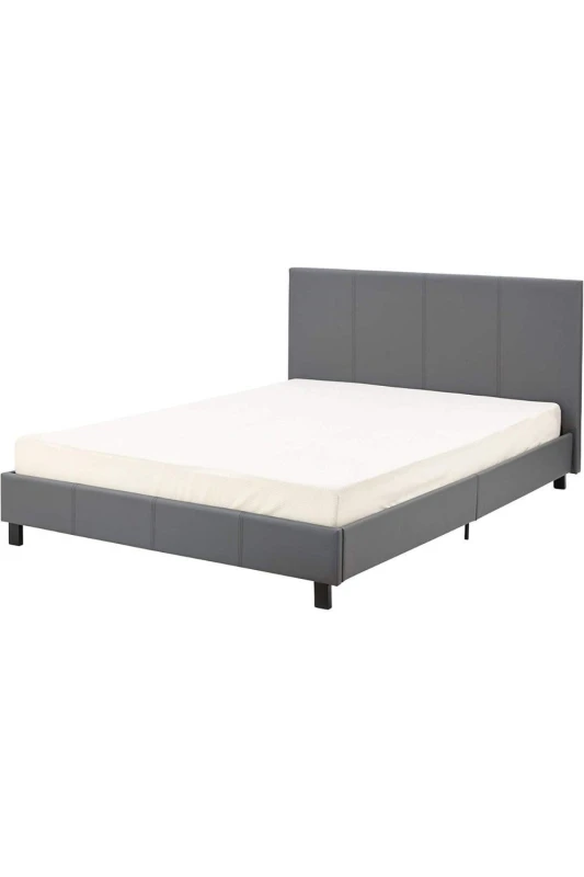 Image of Modernique Modernique Bilancio Normal 3ft Grey PU Bed Size: Double Grey Double Unisex 5061017320029