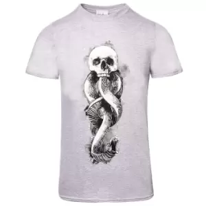 Image of Harry Potter Mens Dark Mark T-Shirt (L) (Grey Heather)