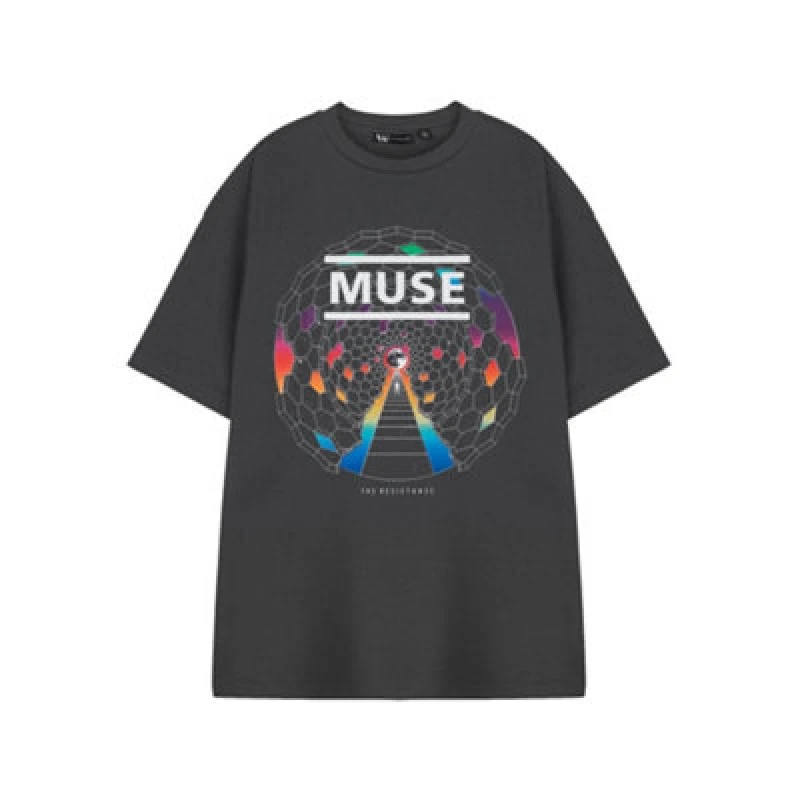 Image of Muse Muse Short Sleeved T-Shirt in Grey Size: Small Grey S Unisex 5063203926572