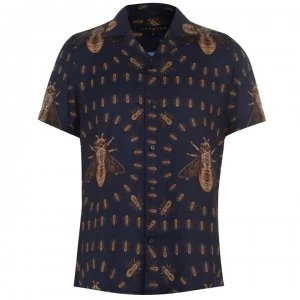 Image of Hermano Short Sleeve Shirt - Blue Bee