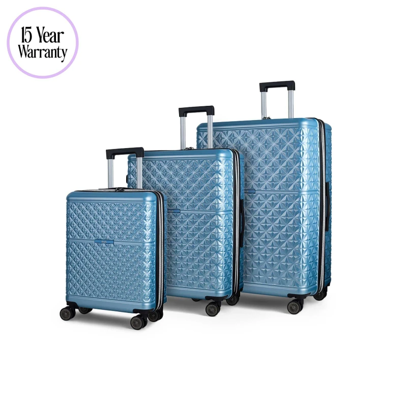 Image of Rock Rock Maya Suitcases Blue Blue unisex 3pc Set