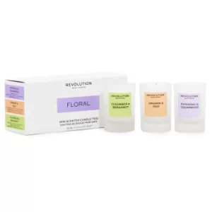 Image of Makeup Revolution Floral Mini Candle Gift Set