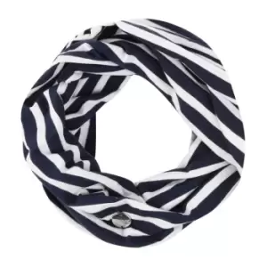 Image of Regatta Womens/Ladies Shaila Coolweave Cotton Strip Jersey Scarf One Size