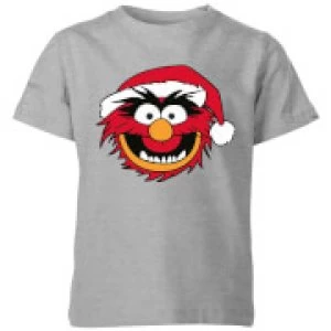 Image of The Muppets Animal Kids Christmas T-Shirt - Grey - 9-10 Years