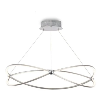 Image of Maytoni Lighting - Maytoni Modern - Weave Modern Weave Integrated LED Nickel Pendant Ceiling Light