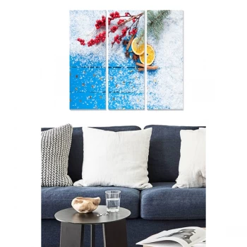 Image of MDF7916056 Multicolor Decorative MDF Painting (3 Pieces)