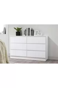 Image of Oslo 6 Drawer Chest Grey
