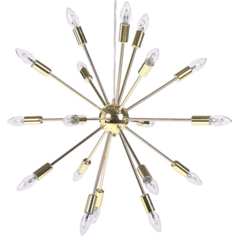 Image of Beliani Pendant Lamp Maguse Metal Gold