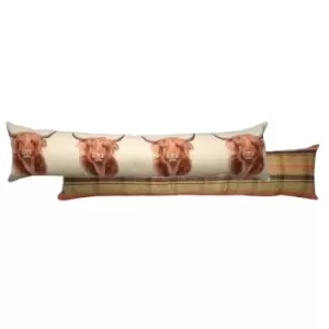 Image of Hunter Highland Cow Draught Excluder Multicolour