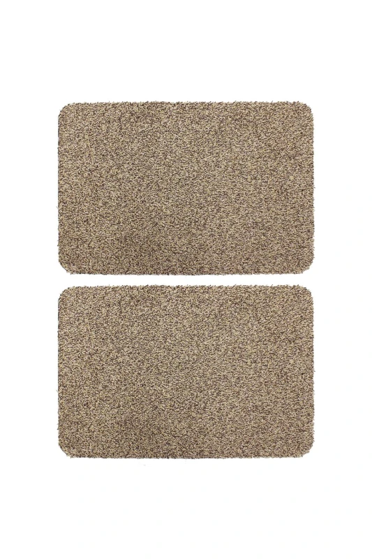 Image of JVL Tanami Doormat Set of 2 - Beige Beige