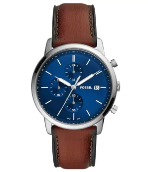 Image of Fossil Men Minimalist Chronograph Tan Eco Leather Watch