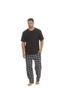 Image of Plaid Short Sleeve Pyjama Set