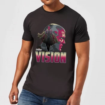 Image of Avengers Vision Mens T-Shirt - Black - 5XL