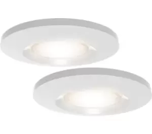 Image of 4lite WiZ Connect IP65 8W White WiFi Smart LED Fire-Rated Downlight - Pack of 2