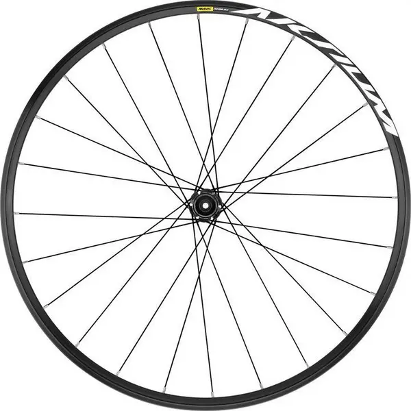 Image of Mavic Aksium Clincher 6 Bolt Disc Brake 700c Road Front Wheel - Black One Size