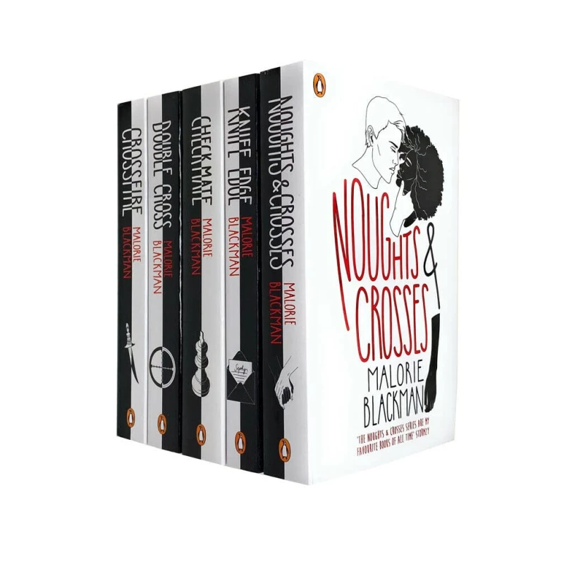 Image of Malorie Blackman 5 Books Collection Set (Noughts & Crosses, Knife Edge, Checkmate, Double Cross, Crossfire) Malorie Blackman Books