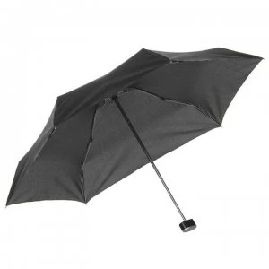 Image of Totes Compact Flat Plain Umbrella - Black BLK