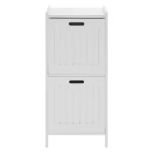 Image of Premier Housewares 2 Drawer Rustic Bathroom Shelf Unit