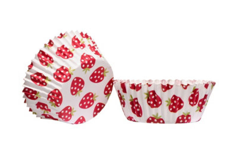Image of Premier Housewares Strawberry Fields 60Pcs Medium Cupcake Cases Multi