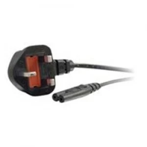 Image of C2G 3m UK Non-Polarised Power Cord (BS 1363 to IEC 60320 C7)