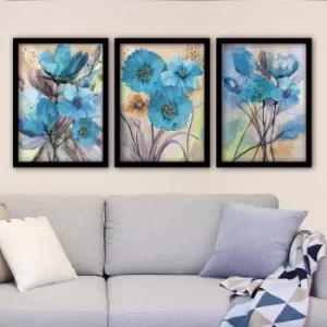 Image of 3SC85 Multicolor Decorative Framed Painting (3 Pieces)