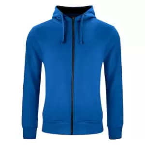 Image of Clique Mens Classic Full Zip Hoodie (XL) (Royal Blue)