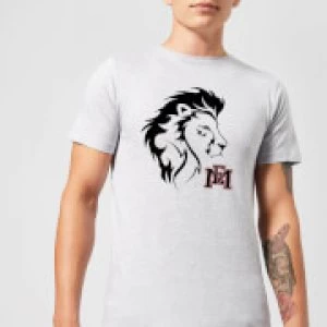 Image of East Mississippi Community College Lion Head and Logo Mens T-Shirt - Grey - M