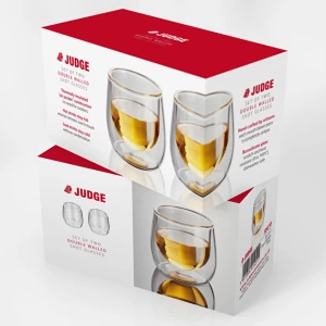 Image of Judge JDG10 75ml Double Walled Glassware 2 Piece Espresso Shot