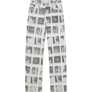 Image of Calvin Klein Jeans High Rise Straight - Blue