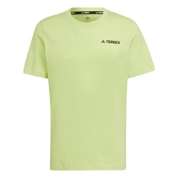 Image of adidas Terrex Mountain Landscape Graphic T-Shirt Mens - Green