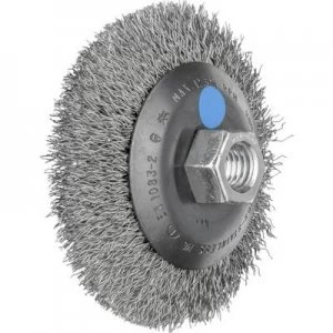 Image of PFERD HORSE conical brush unzopft 100 x 22mm wire thickness 0.35mm With thread M14 43316003