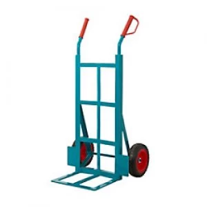 Image of APOLLO Trolley Blue 2 Castors Lifting Capacity: 300kg 385mm x 1185mm x 580