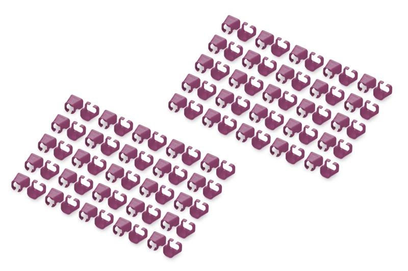 Image of Digitus Color clips for Patch cable - Magenta