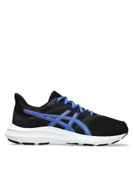 Image of Asics Kids Jolt 4 Running Trainers - BLACK/Blue, Black/Blue, Size 3 Older