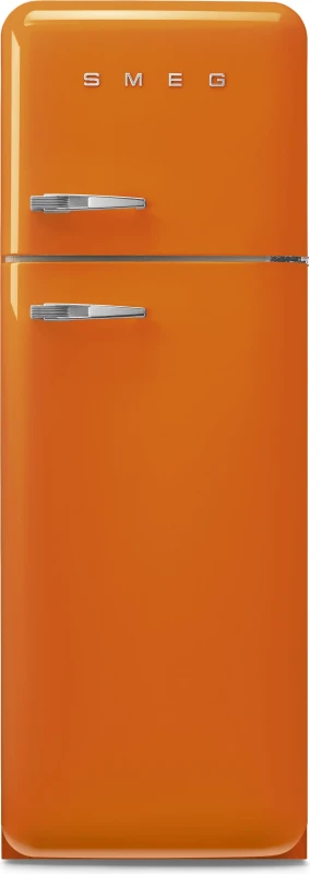 Image of Smeg 50s Style Retro Right Hand Hinge FAB30ROR6UK 172cm 80/20 Fridge Freezer - Orange - C Rated