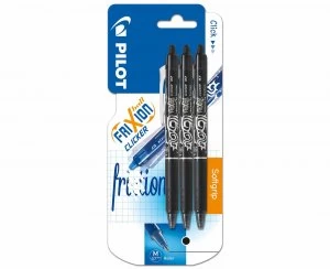 Image of Pilot FriXion Ball Clicker Retractable Gel Ink Pen Medium Tip 0.7mm Blue
