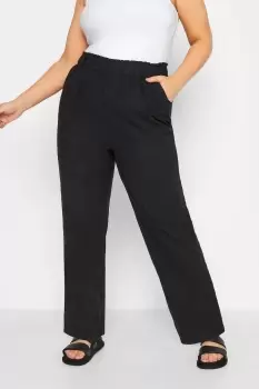 Image of Cool Cotton Wide Leg Trousers