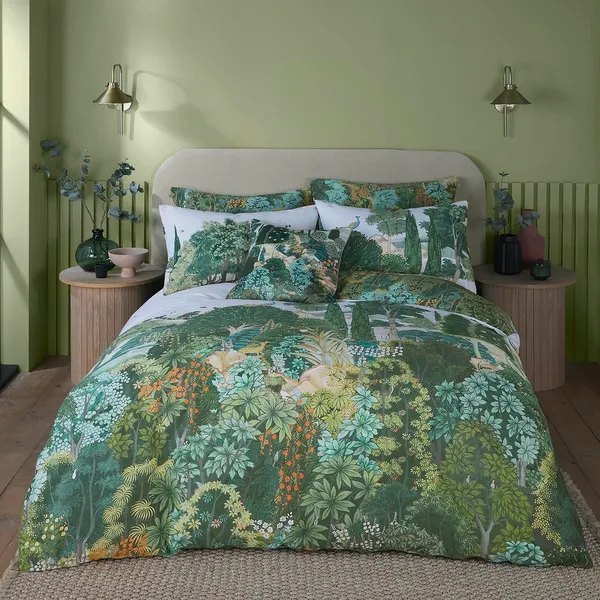 Image of Graham & Brown New Eden Duvet Set, King, Emerald