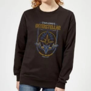 Image of Marvel Guardians Of The Galaxy Interstellar Flights Womens Sweatshirt - Black - 5XL