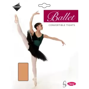 Image of Silky Girls Dance Ballet Tights Convertible (1 Pair) (9-11 Years) (Tan)