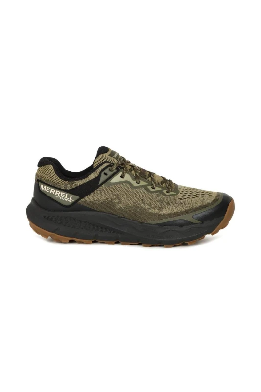 Image of Merrell Nova 4 WP Mens Trail Running Shoes Drab Green - UK 10 Green male PS4368DRA10