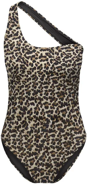 Image of Only Onltassy one shoulder swimsuit Swimsuit leopard M Women