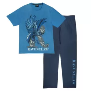 Image of Harry Potter Mens Ravenclaw Pyjama Set (S) (Blue)