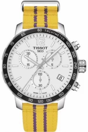 Image of Mens Tissot Quickster NBA Los Angeles Lakers Special Edition Chronograph Watch T0954171703705