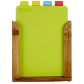 Image of Wood Stand Chopping Boards - Set of 4