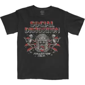 Image of Social Distortion - Jukebox Skelly Unisex XX-Large T-Shirt - Black
