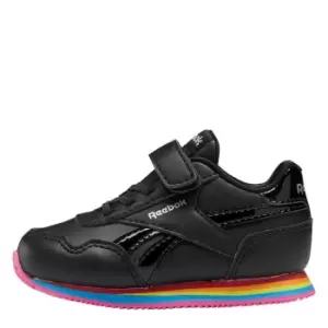 Image of Reebok Royal CL Jog 3 1V Shoes - Core Black / Core Black / Silv