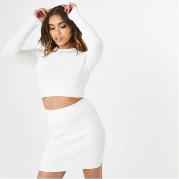 Image of Jack Wills Ribbed Knitted Top - White