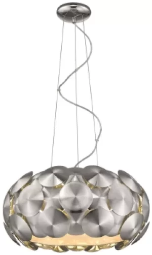 Image of Spring 6 Light Large Ceiling Pendant Chrome, E27